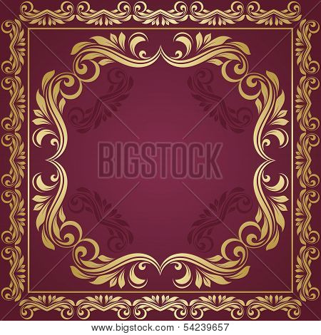 Gold frame