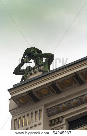 Figure On A House At Naschmarkt