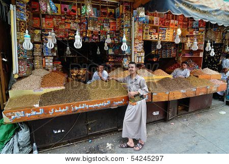 Street Market In Sanaa