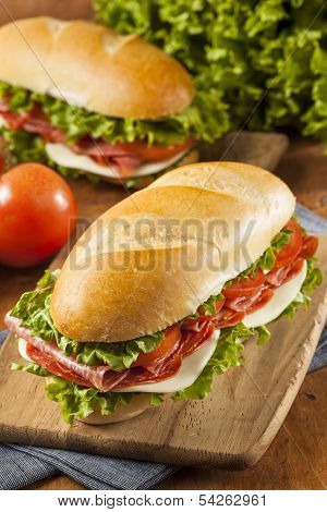 Homemade Italian Sub Sandwich