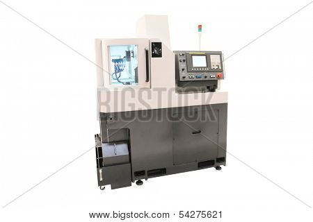 The image of a lathe