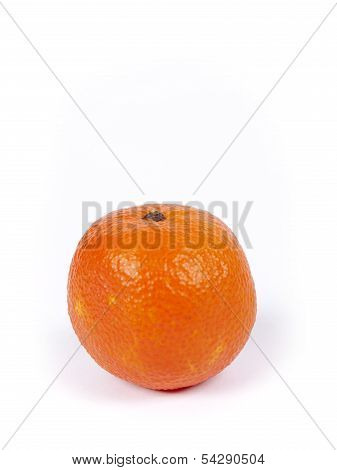 Small Manderin Isolated Over A White Background