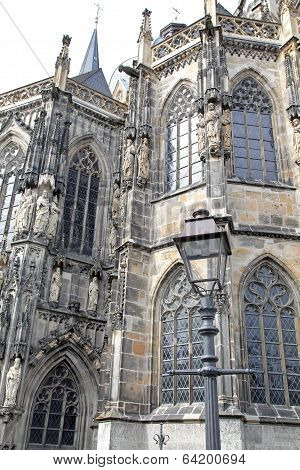 Imperial cathedral at city Aachen, Germany