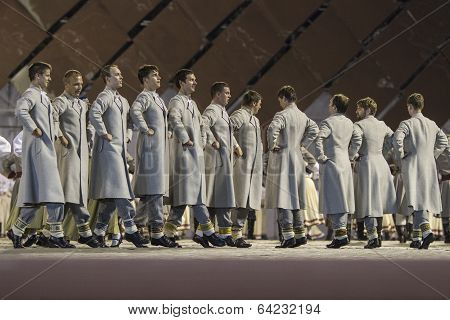 RIGA, LATVIA - July 4, 2013: The Latvian National Song and Dance Festival
