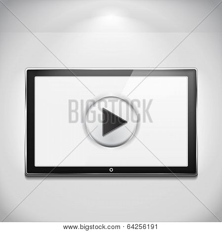 Tv With Play Button