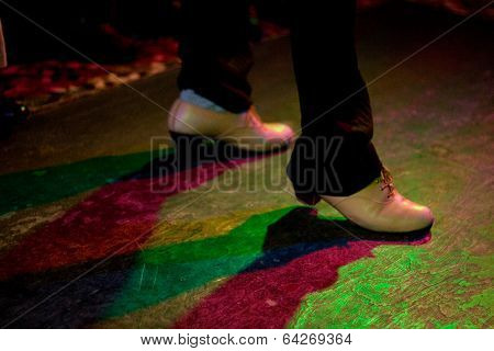 Man White Shoes Dancing