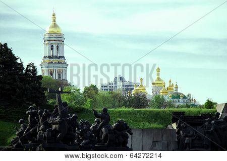 The Second World War and Orthodox Church Kyiv, dome, cupolas, Kiev-Pechersk Lavra