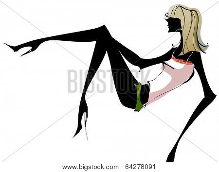 sexy career woman dance
