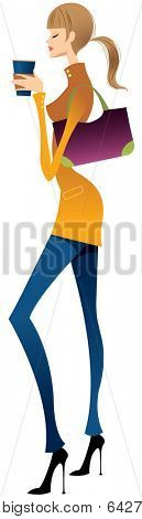 fashionable woman