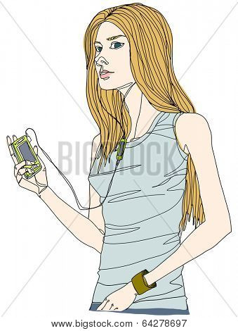 fashionable city woman
