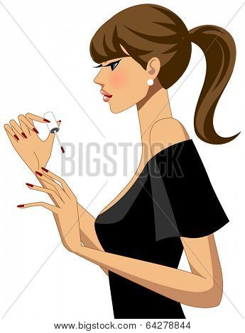 fashionable city woman