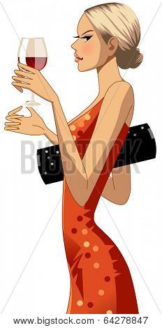 fashionable city woman