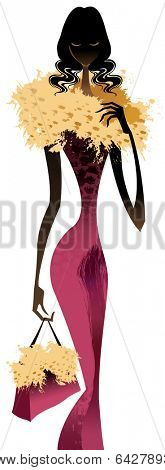 sexy fashionable woman