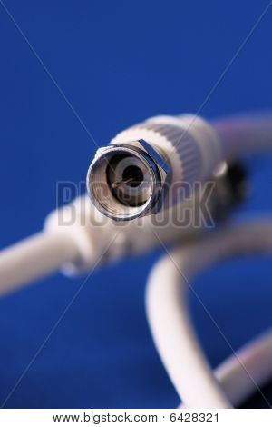 Koax-Kabel in weiß