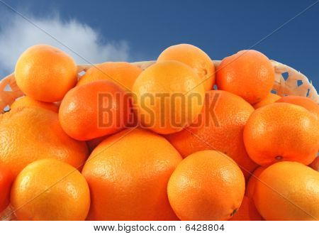 Fresh Tangerines And Oranges