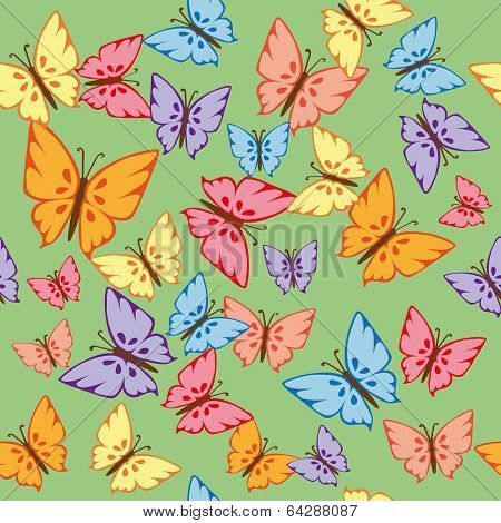 Butterflies Seamless Texture