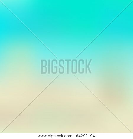 Aqua And Beige Blurred Background, Suitable For Flat Style