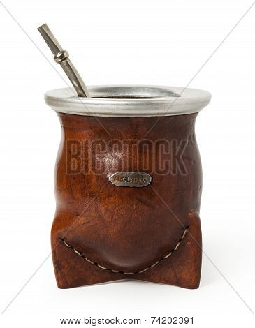 Leather mate mug