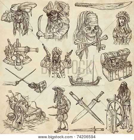 Pirates - Old Paper Set No.4
