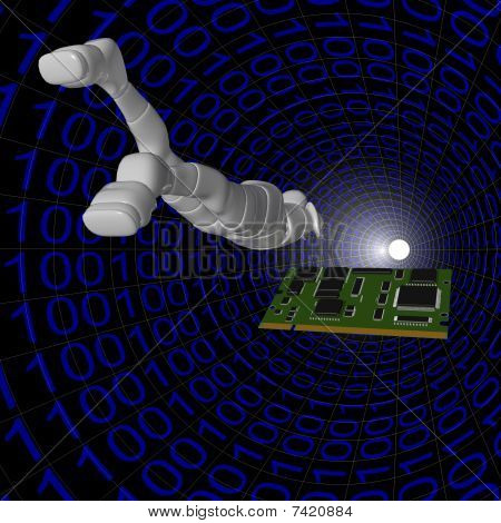 Android weibliche Karte in das System des Computers binary