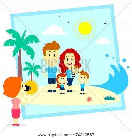 Family Fun Photo Shoot At The  Beach