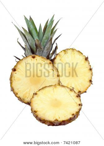 Skiveskåret ananas