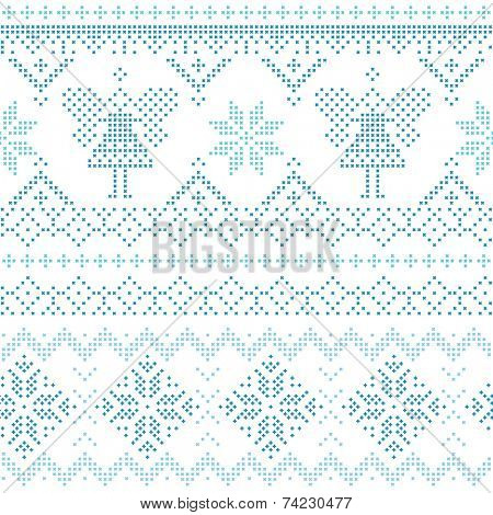 Christmas Scandinavian Card - for invitation, wallpaper, background - in vectorvector