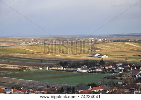 Panoramic View Of The Historic Part Of Retz