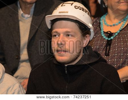 MOSCOW - OCTOBER, 1: Nikita Efremov. Opening Season. Troupe of Theatre Meeting. 