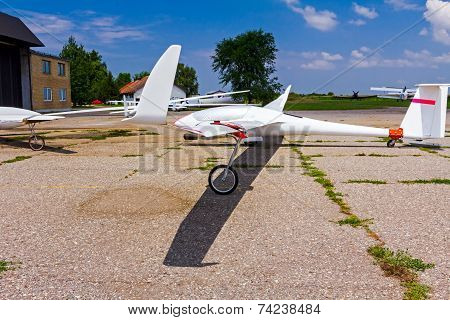 Gliders Waiting To Go Into The Air