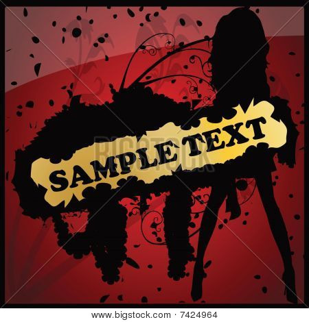 Forme a base de tinta com silhueta de mulher