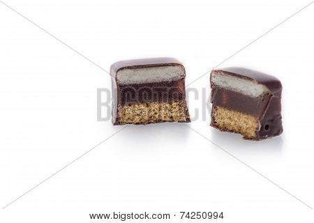 Chocolate Covered Marzipan-jelly-lebkuchen Praline