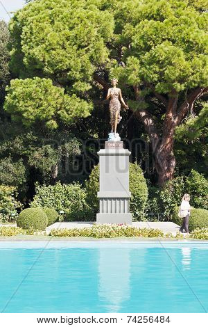 Flora Statue In Nikitsky Botanical Garden, Yalta