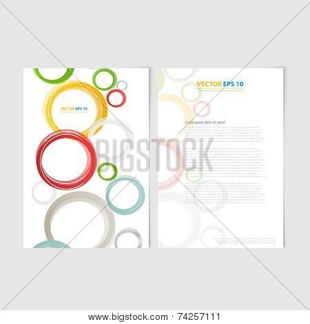 Flyer template back and front design.