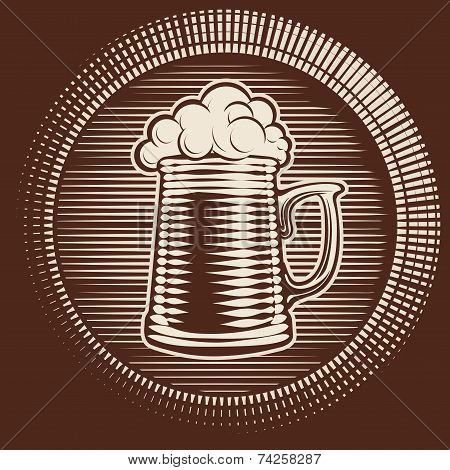 Vector beer glass