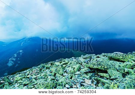 Carpathian mountain landscape