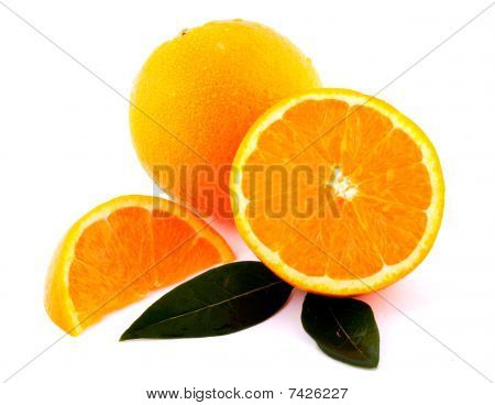 Cuarto y mitad entera naranja