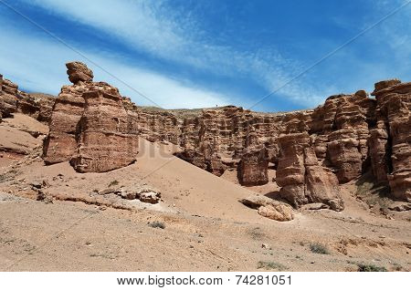 Valley Of Castles In Sharyn Canyon