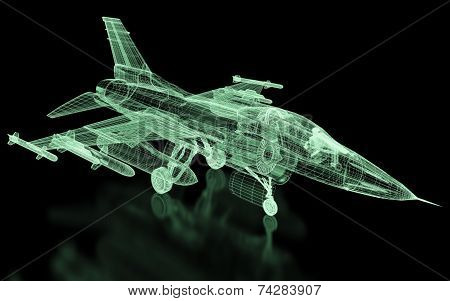 Jet Fighter Aircraft  Mesh