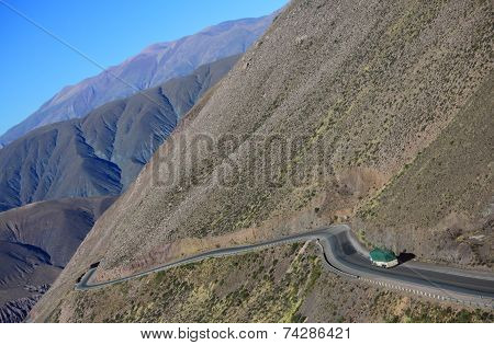 The Mountain road on the north of Argentina