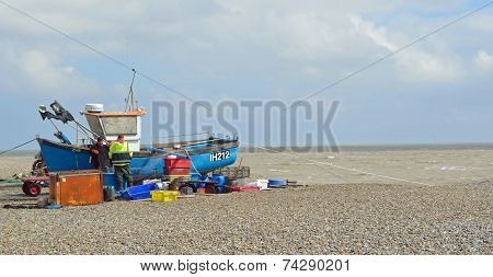 Aldeburgh Fishermen Mending Nets