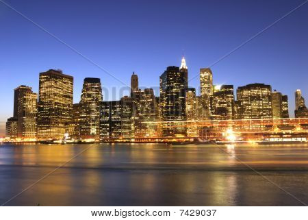 Manhattan om aftenen!