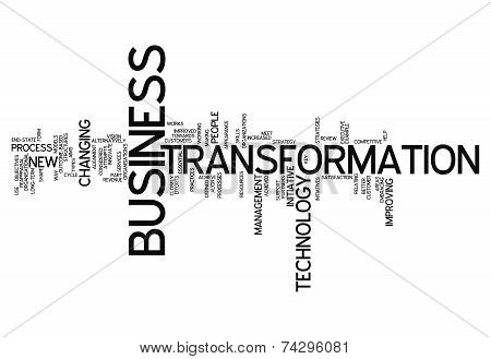 Word Cloud Business Transformation