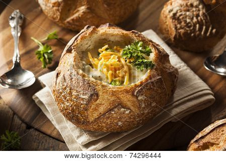 Homemade Broccoli And Cheddar Soup
