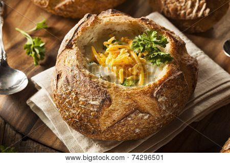 Homemade Broccoli And Cheddar Soup