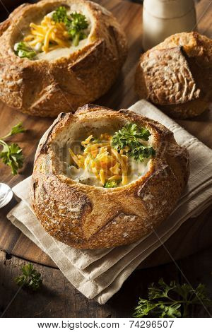 Homemade Broccoli And Cheddar Soup