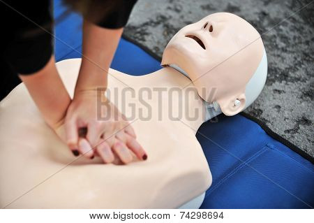 Resuscitation Procedure On A Mannequin