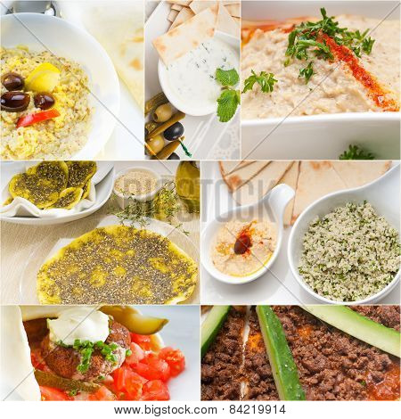 Arab Middle Eastern Food Collage