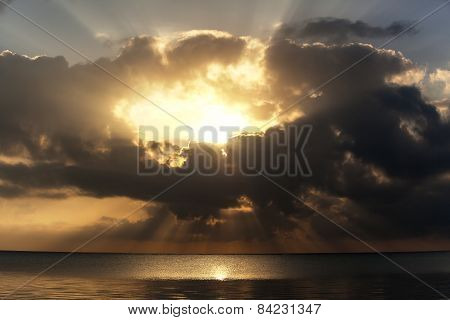 Beginning Of The Day, Sunrise, Landscape, Morning Ocean, Vacation, Travel
