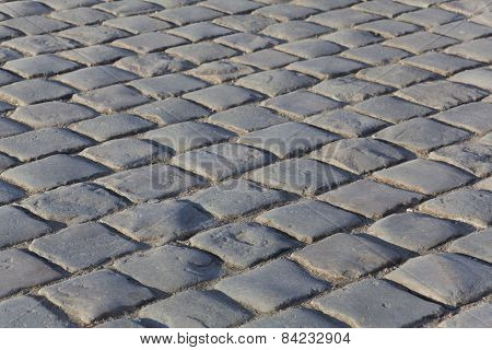 Paving Of The Castle Of Versailles, Ile De France, France